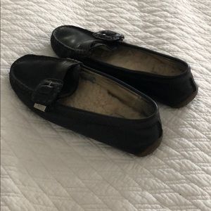 Ugg lined driving shoes.